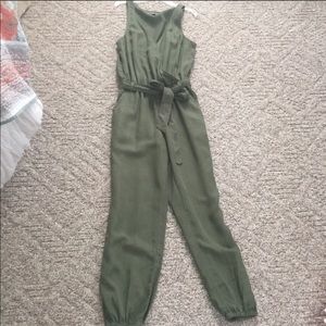 Aerie green jumpsuit